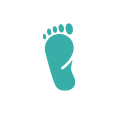 Foot Icon Circle